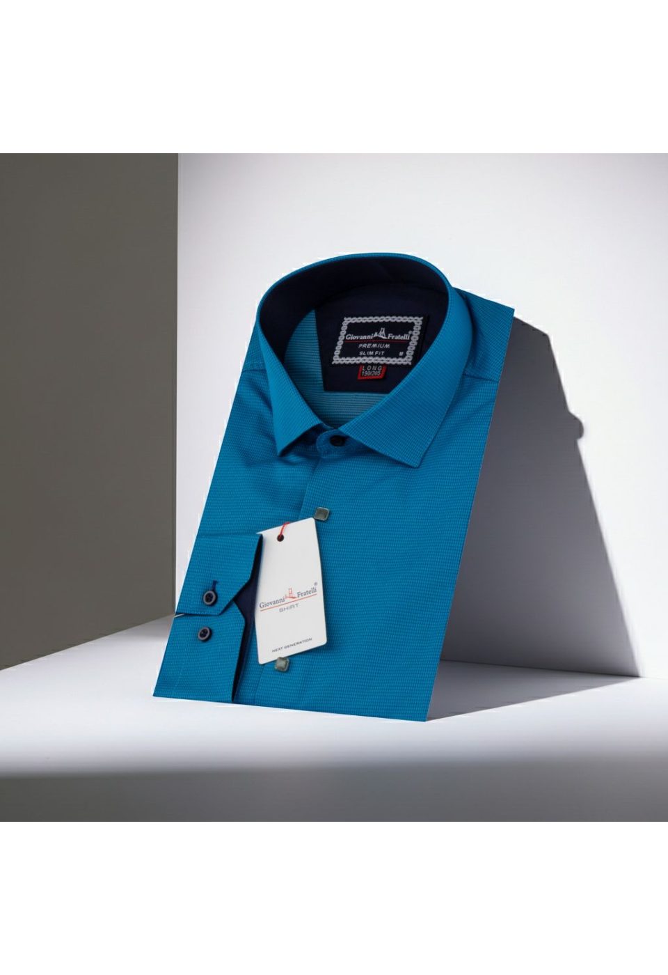 7005 CR 8 DROP 004 8 Drop Slim Fit Uzun Kol Desenli Erkek Gömlek 3GMK347005004 - Giovanni Fratelli