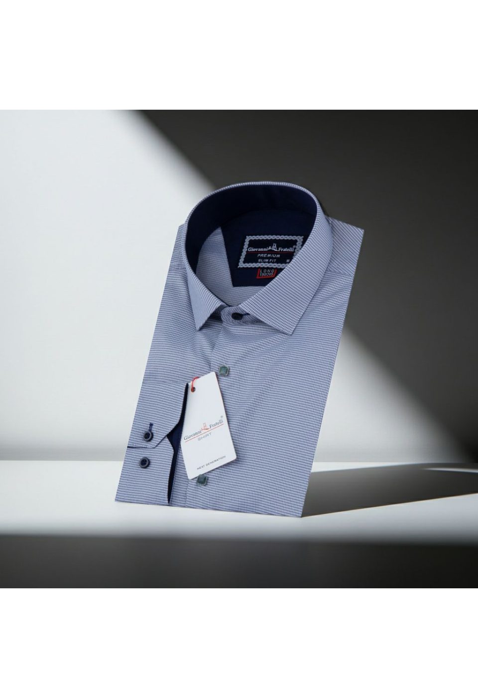 7005 CR 8 DROP 005 8 Drop Slim Fit Uzun Kol Desenli Erkek Gömlek 3GMK347005005 - Giovanni Fratelli