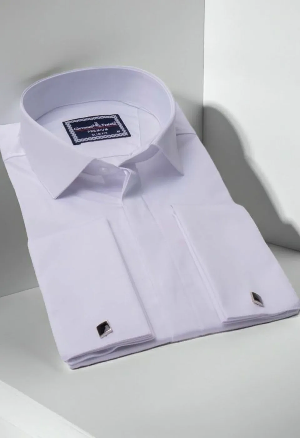 Slim Fit Kol Düğmeli Düz Renk Saten Erkek Gömlek 3GMK317020001