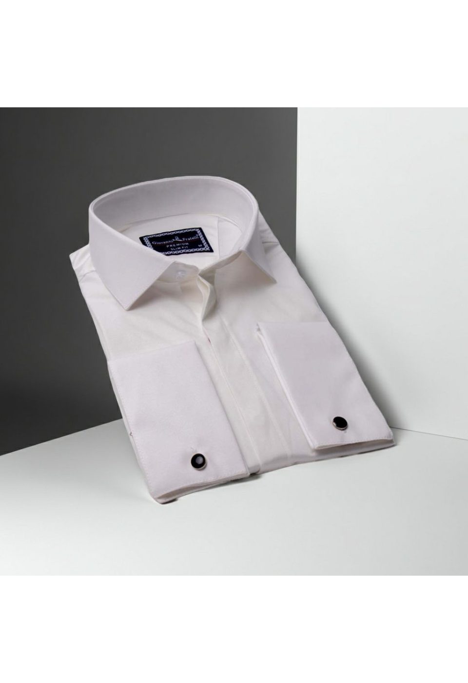 7020 CR D SATIN 002 Slim Fit Kol Düğmeli Düz Renk Saten Erkek Gömlek 3GMK317020002 - Giovanni Fratelli