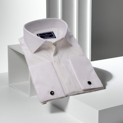 Slim Fit Kol Düğmeli Düz Renk Saten Erkek Gömlek 3GMK317020002 - Giovanni Fratelli