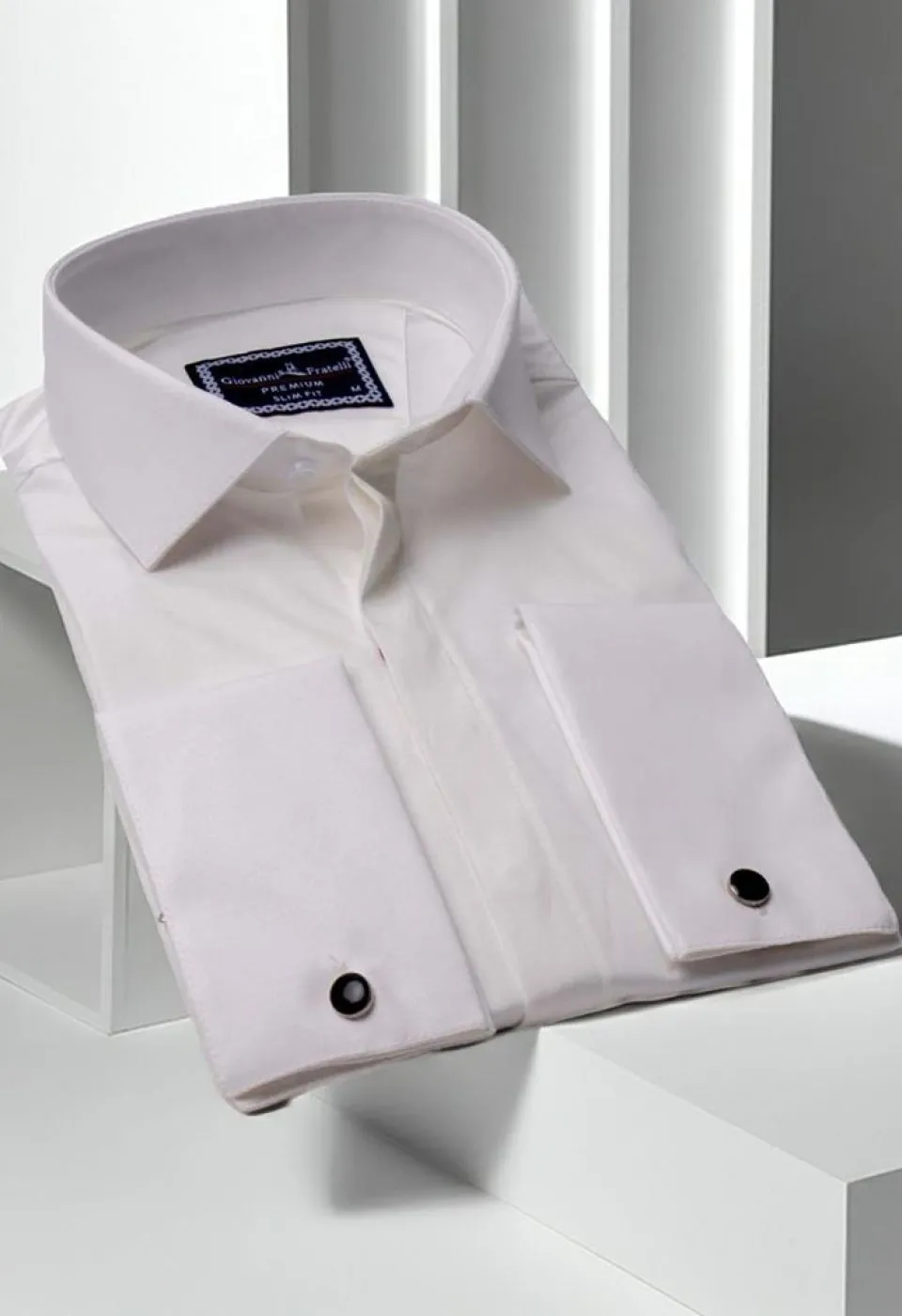 Slim Fit Kol Düğmeli Düz Renk Saten Erkek Gömlek 3GMK317020002