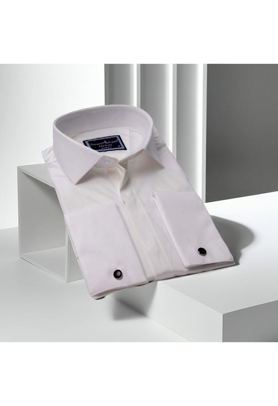 7020 CR D SATIN 002 Slim Fit Kol Düğmeli Düz Renk Saten Erkek Gömlek 3GMK317020002 - Giovanni Fratelli