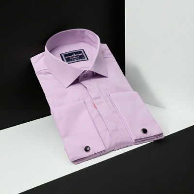 Slim Fit Kol Düğmeli Düz Renk Saten Erkek Gömlek 3GMK317020005 - Giovanni Fratelli