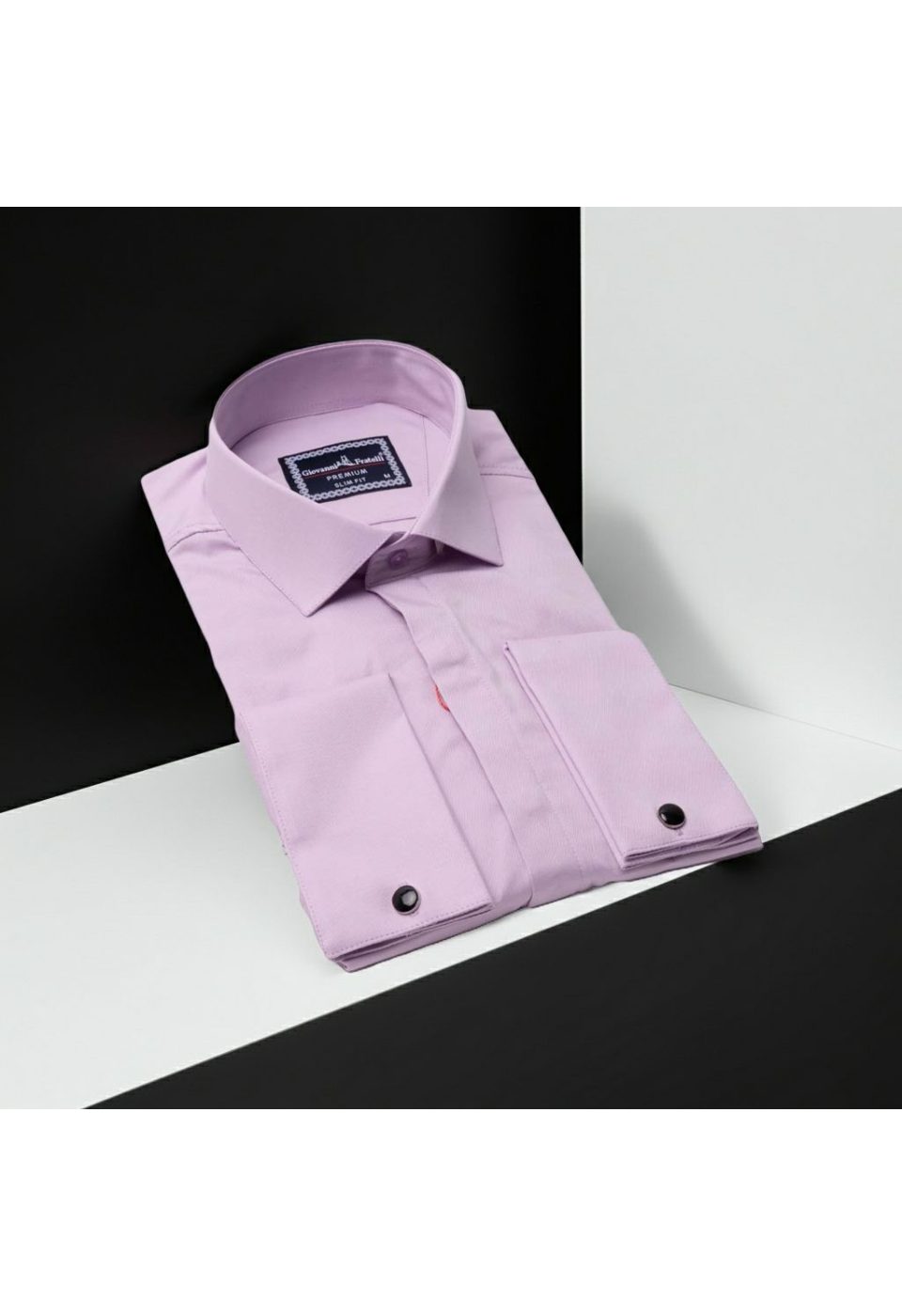 7020 CR D SATIN 005 Slim Fit Kol Düğmeli Düz Renk Saten Erkek Gömlek 3GMK317020005 - Giovanni Fratelli