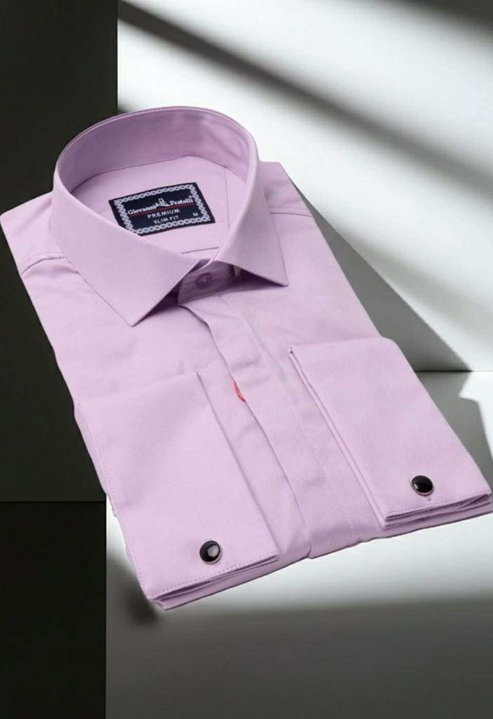 Slim Fit Kol Düğmeli Düz Renk Saten Erkek Gömlek 3GMK317020005