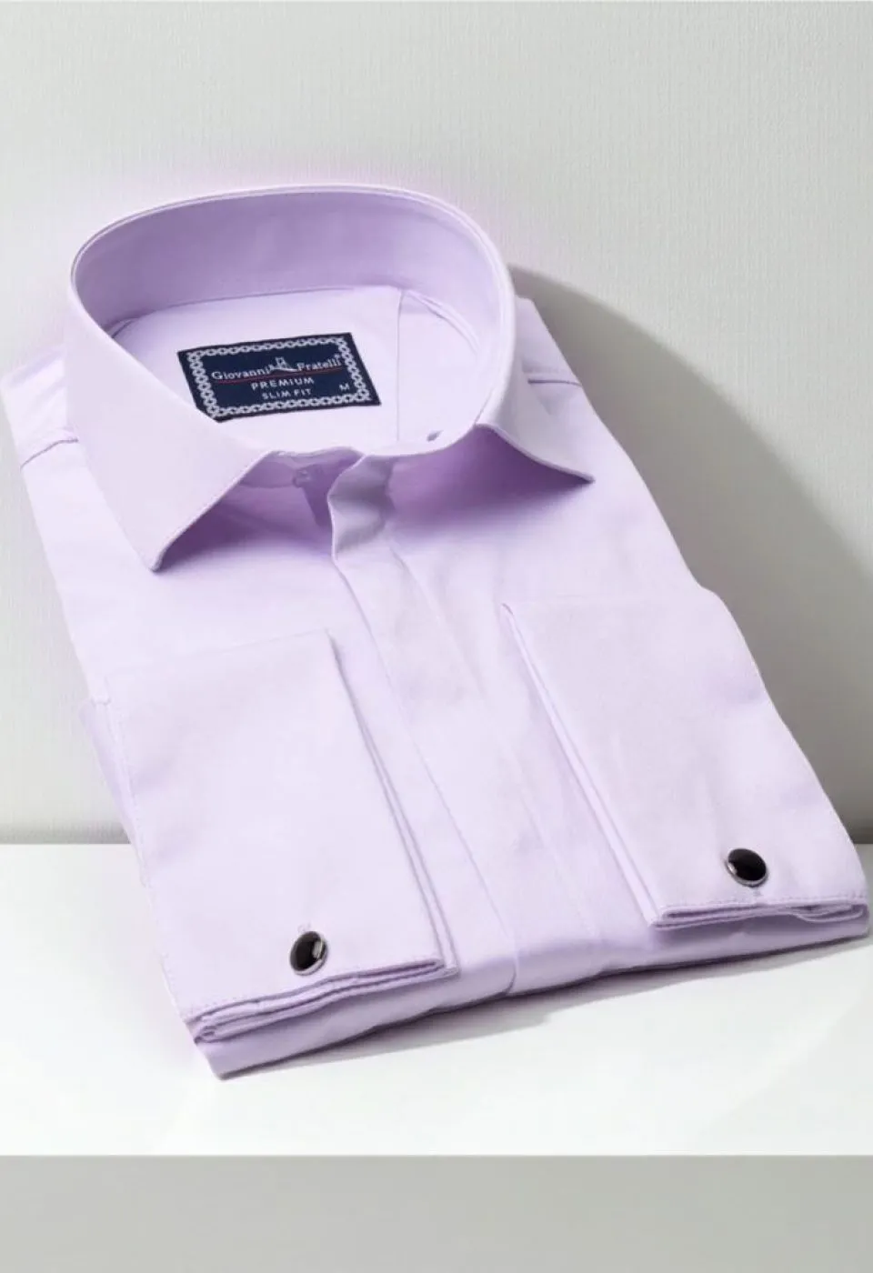 Slim Fit Kol Düğmeli Düz Renk Saten Erkek Gömlek 3GMK317020007 Slim Fit Kol Düğmeli Düz Renk Saten Erkek Gömlek 3GMK317020007
