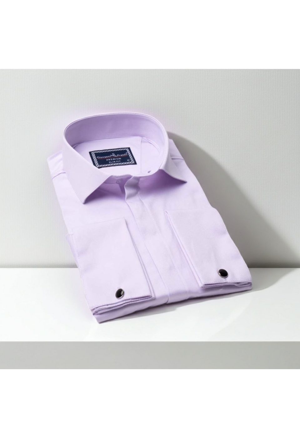 Slim Fit Kol Düğmeli Düz Renk Saten Erkek Gömlek 3GMK317020007 - Giovanni Fratelli
