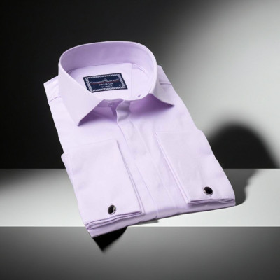Slim Fit Kol Düğmeli Düz Renk Saten Erkek Gömlek 3GMK317020007 - Giovanni Fratelli