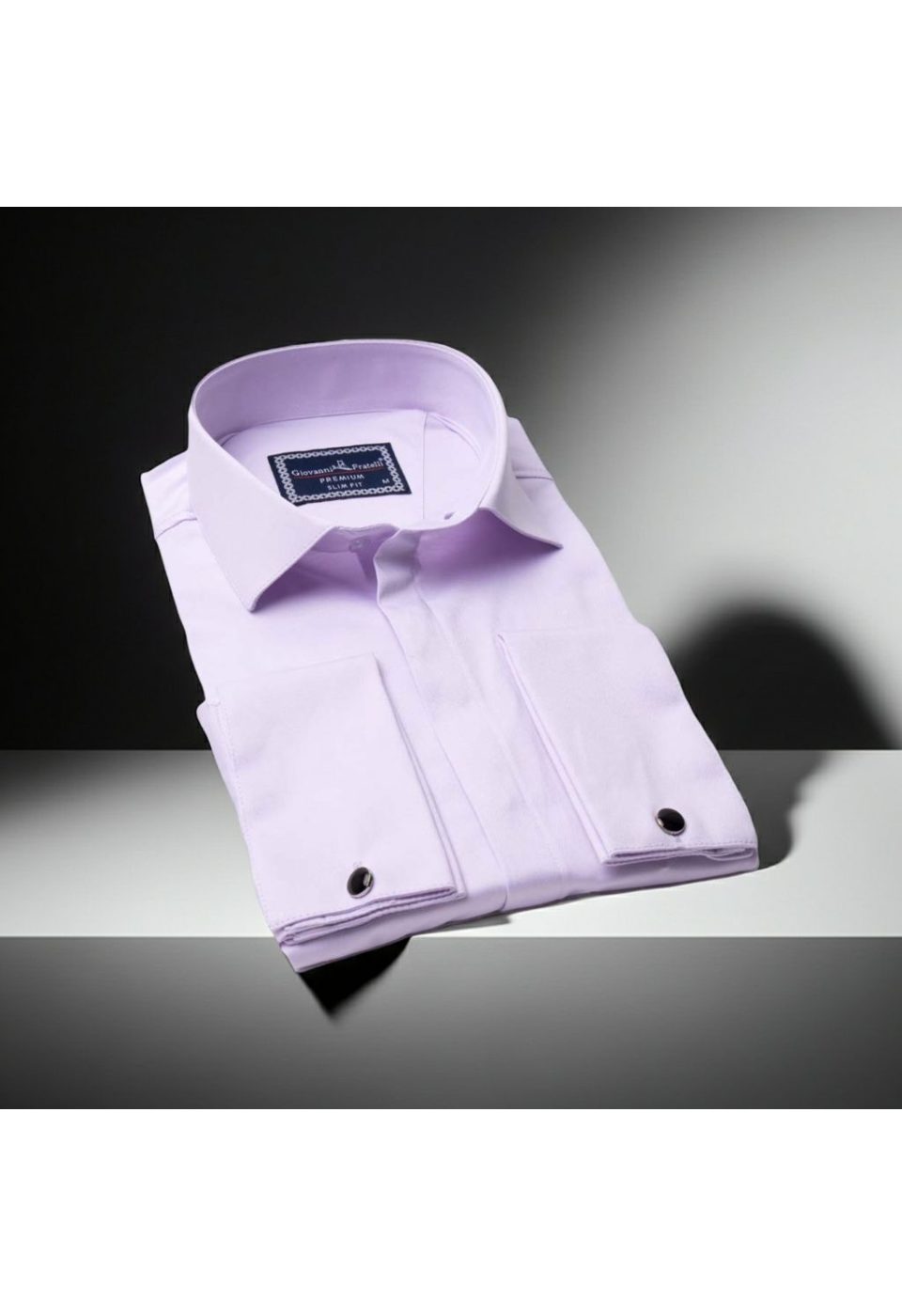 Slim Fit Kol Düğmeli Düz Renk Saten Erkek Gömlek 3GMK317020007 - Giovanni Fratelli