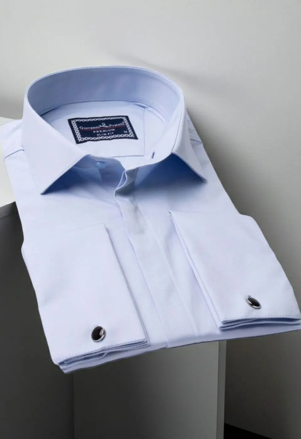 Slim Fit Kol Düğmeli Düz Renk Saten Erkek Gömlek 3GMK317020008 Slim Fit Kol Düğmeli Düz Renk Saten Erkek Gömlek 3GMK317020008