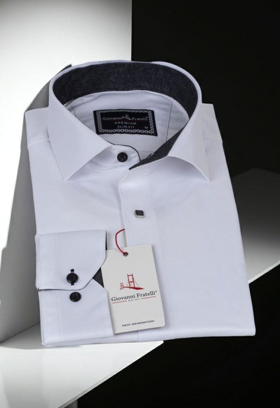 Slim Fit Uzun Kol Düz Renk Saten Erkek Gömlek 3GMK317037001 - Giovanni Fratelli