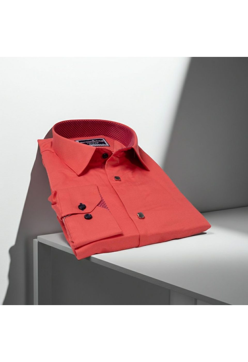 Slim Fit Uzun Kol Düz Renk Saten Erkek Gömlek 3GMK317037003 - Giovanni Fratelli