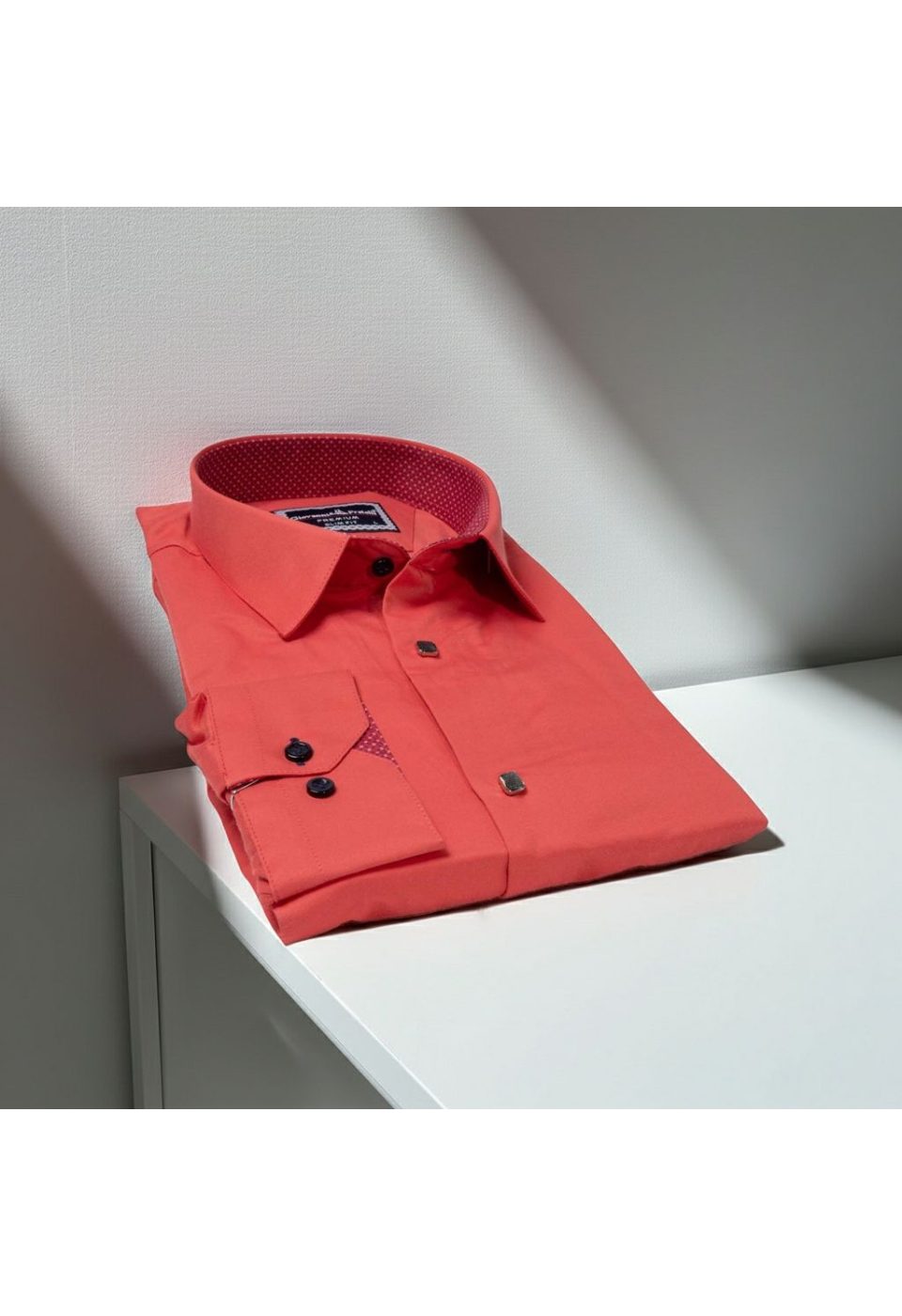 Slim Fit Uzun Kol Düz Renk Saten Erkek Gömlek 3GMK317037003 - Giovanni Fratelli