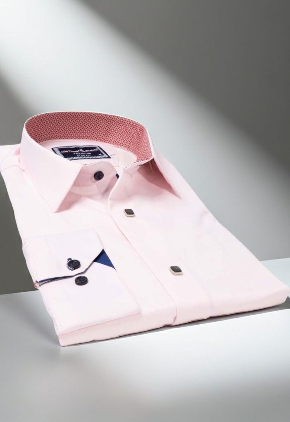 7037 CR SATIN 005 Slim Fit Uzun Kol Düz Renk Saten Erkek Gömlek 3GMK317037005 - Giovanni Fratelli