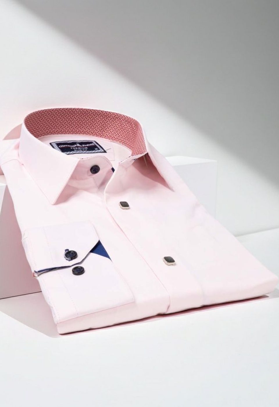 7037 CR SATIN 005 Slim Fit Uzun Kol Düz Renk Saten Erkek Gömlek 3GMK317037005 - Giovanni Fratelli