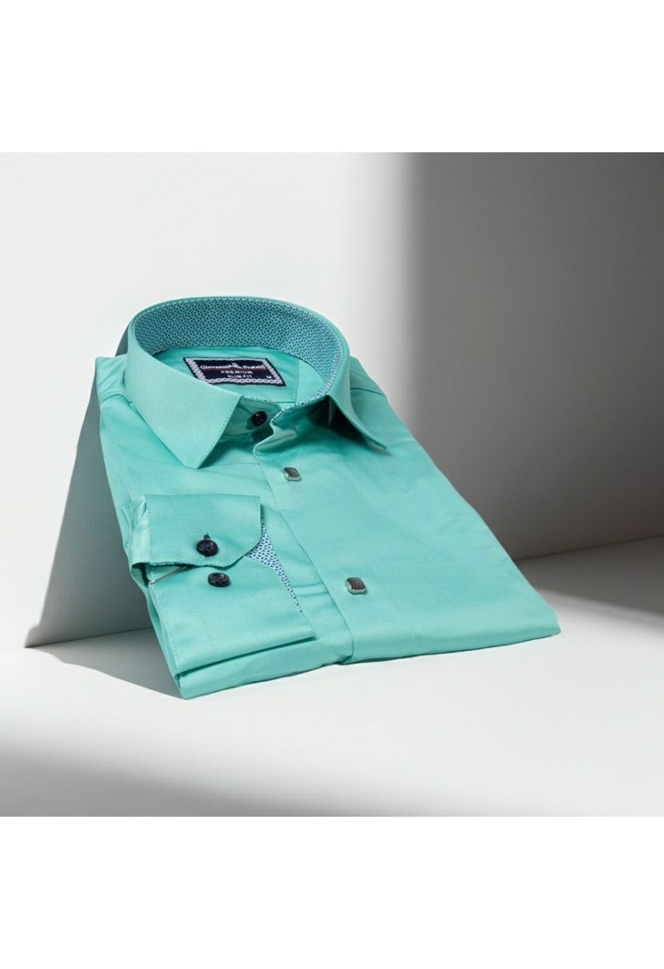 7037 CR SATIN 006 Slim Fit Uzun Kol Düz Renk Saten Erkek Gömlek 3GMK317037006 - Giovanni Fratelli
