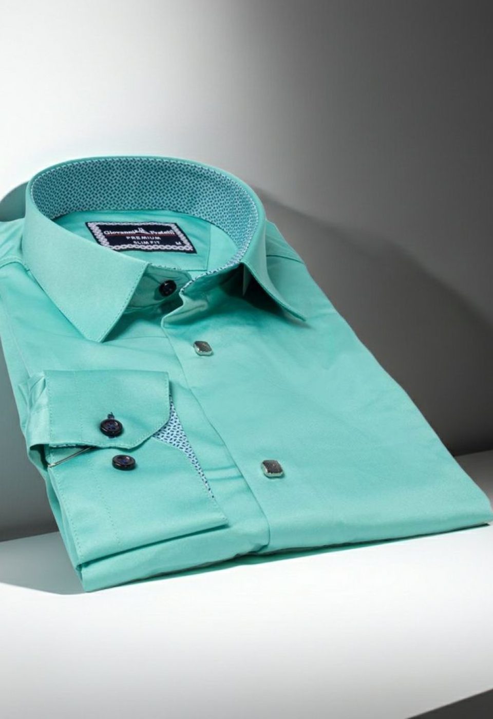 7037 CR SATIN 006 Slim Fit Uzun Kol Düz Renk Saten Erkek Gömlek 3GMK317037006 - Giovanni Fratelli