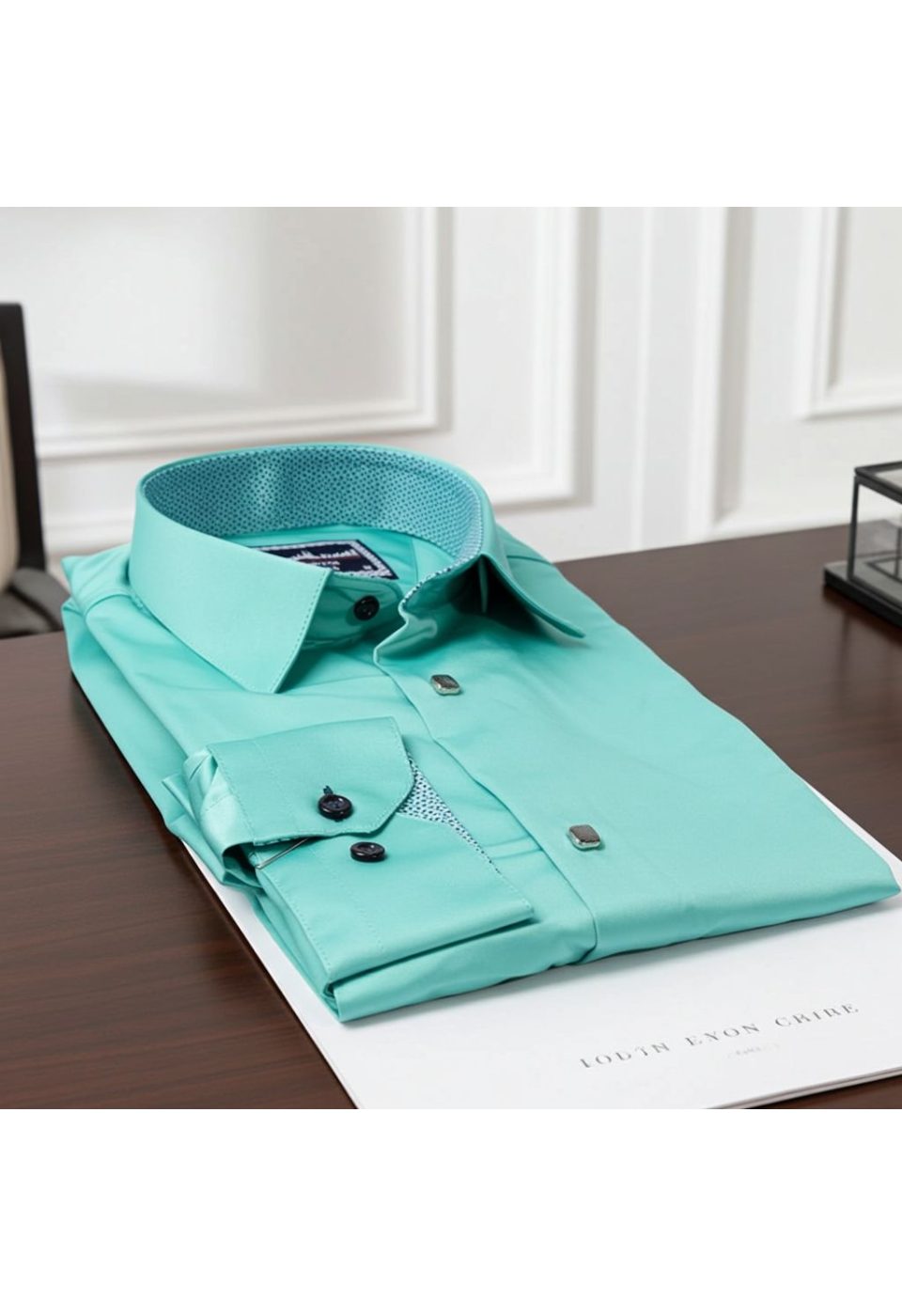 7037 CR SATIN 006 Slim Fit Uzun Kol Düz Renk Saten Erkek Gömlek 3GMK317037006 - Giovanni Fratelli