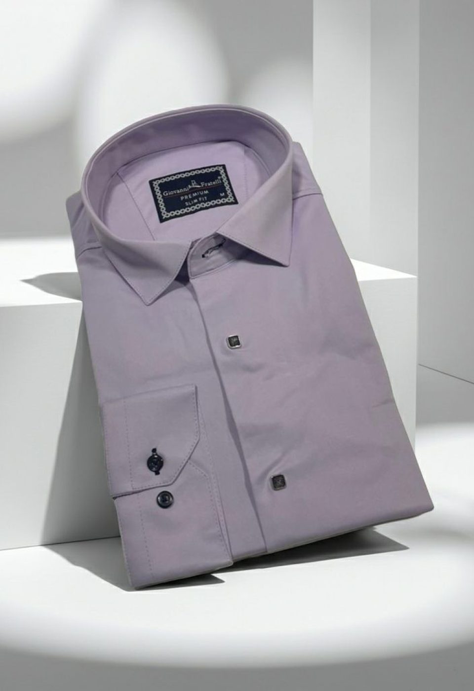 Slim Fit Uzun Kol Düz Renk Saten Erkek Gömlek 3GMK317037010