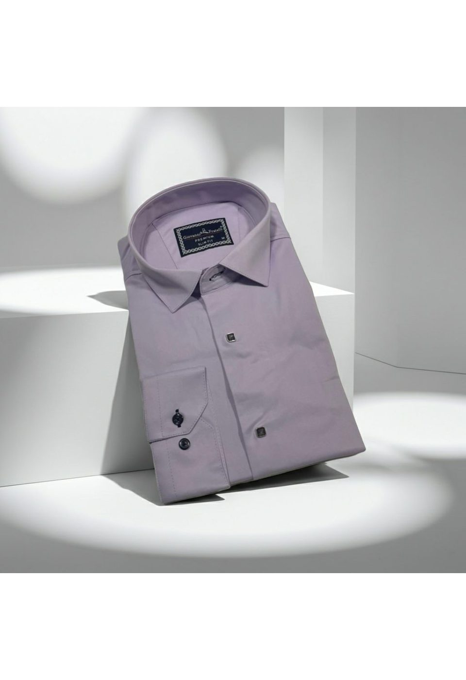 Slim Fit Uzun Kol Düz Renk Saten Erkek Gömlek 3GMK317037010 - Giovanni Fratelli