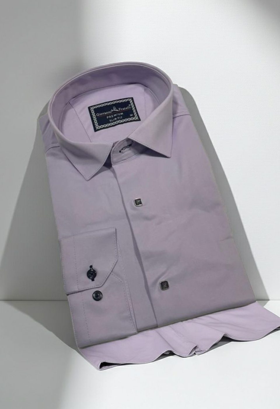 Slim Fit Uzun Kol Düz Renk Saten Erkek Gömlek 3GMK317037010
