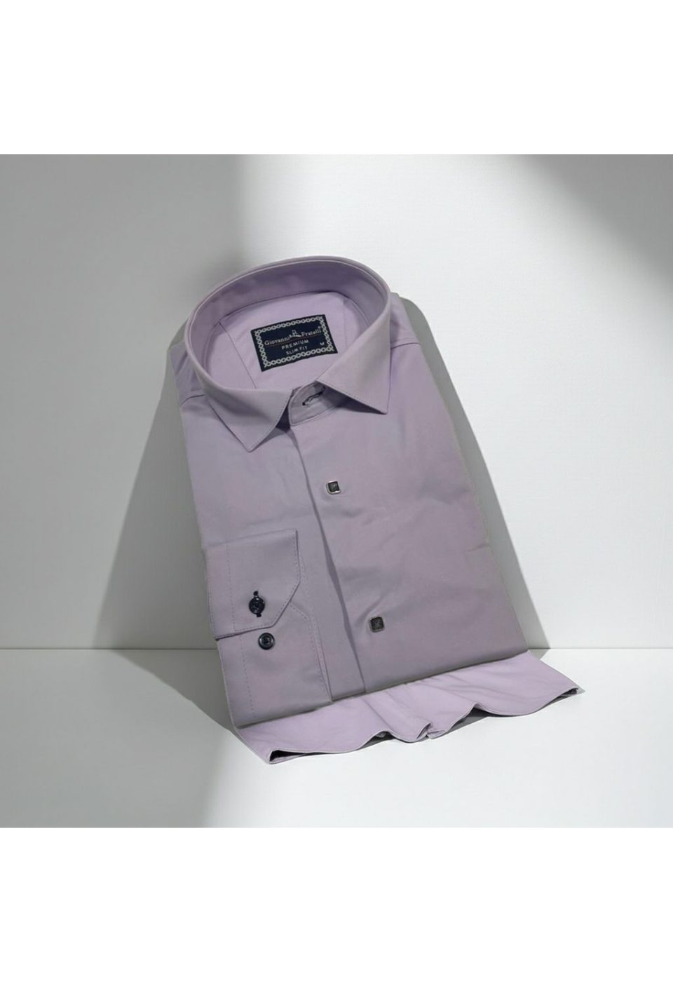 Slim Fit Uzun Kol Düz Renk Saten Erkek Gömlek 3GMK317037010 - Giovanni Fratelli
