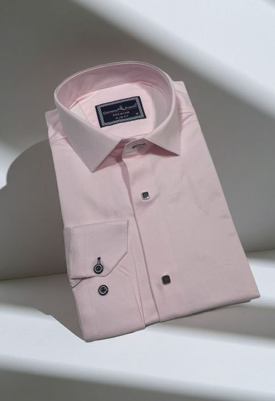 Slim Fit Uzun Kol Düz Renk Saten Erkek Gömlek 3GMK317037015