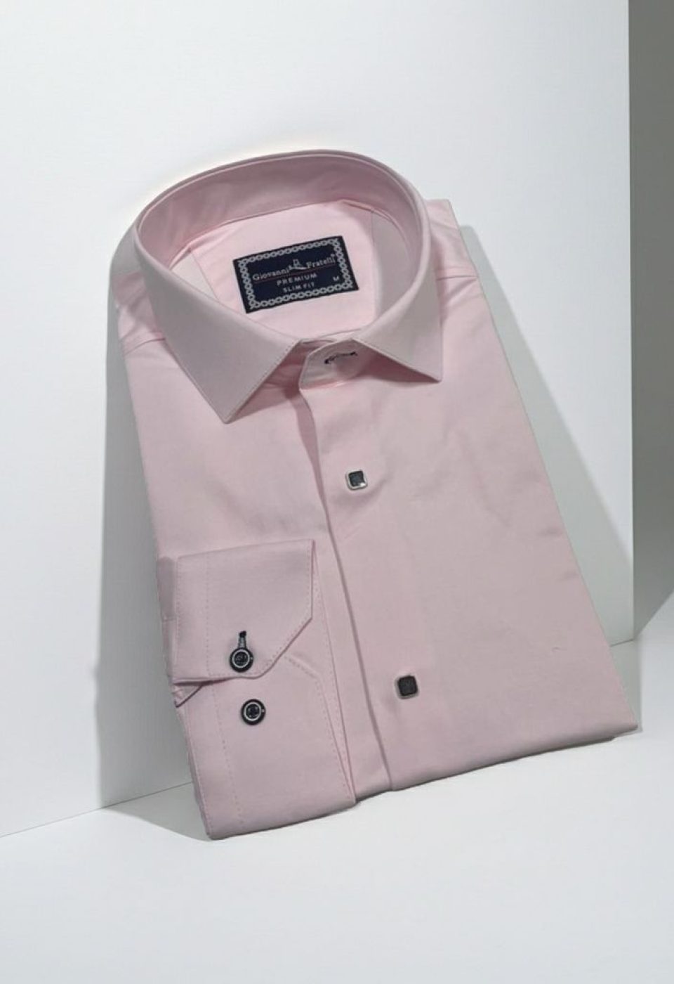 Slim Fit Uzun Kol Düz Renk Saten Erkek Gömlek 3GMK317037015