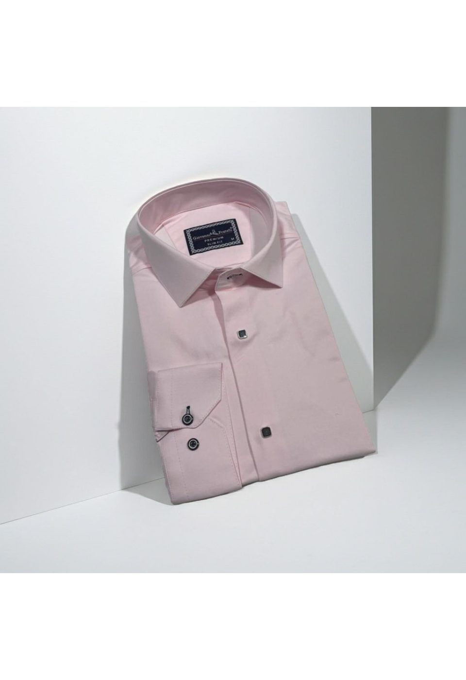 Slim Fit Uzun Kol Düz Renk Saten Erkek Gömlek 3GMK317037015 - Giovanni Fratelli