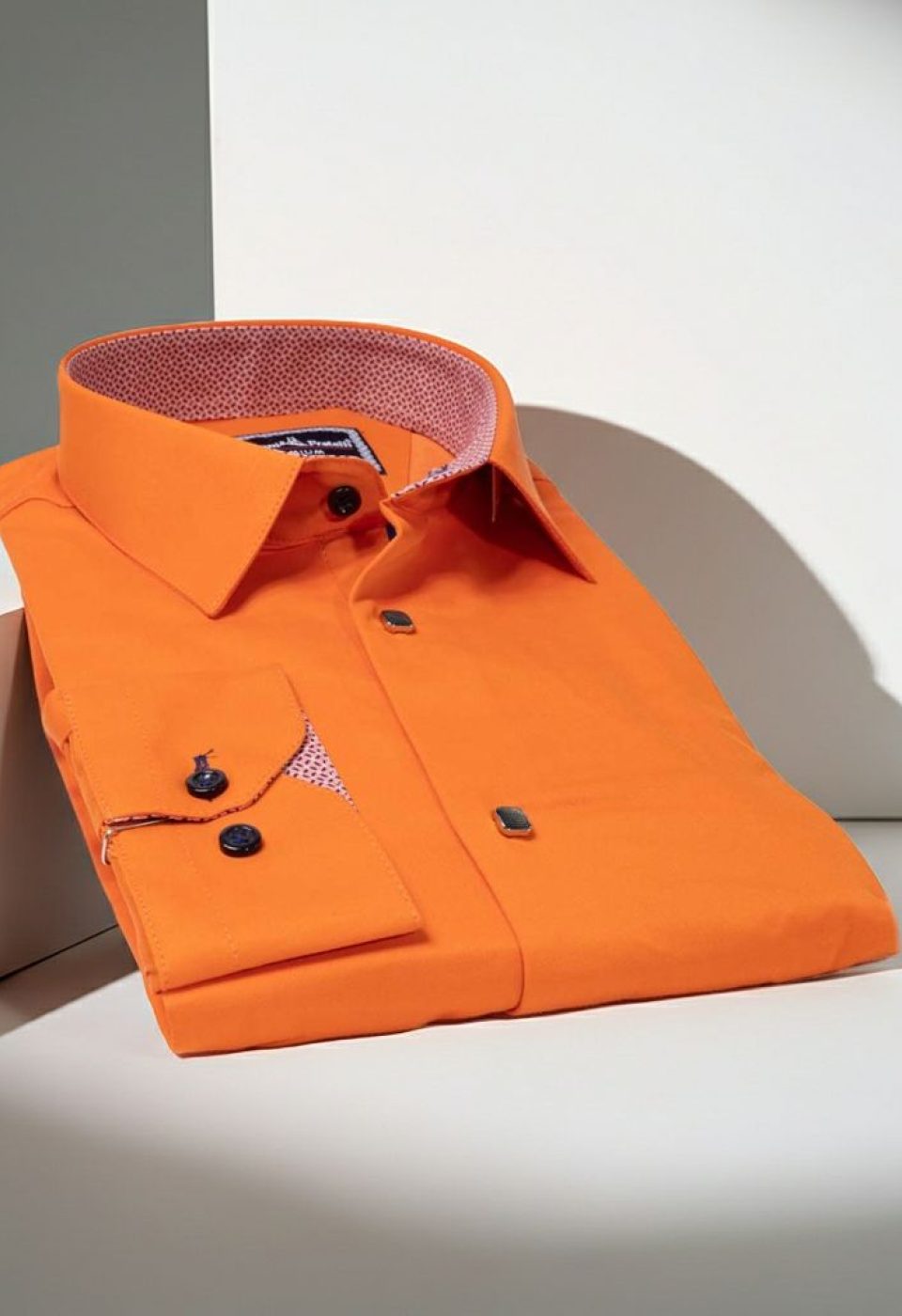 Slim Fit Uzun Kol Düz Renk Saten Erkek Gömlek 3GMK317037018
