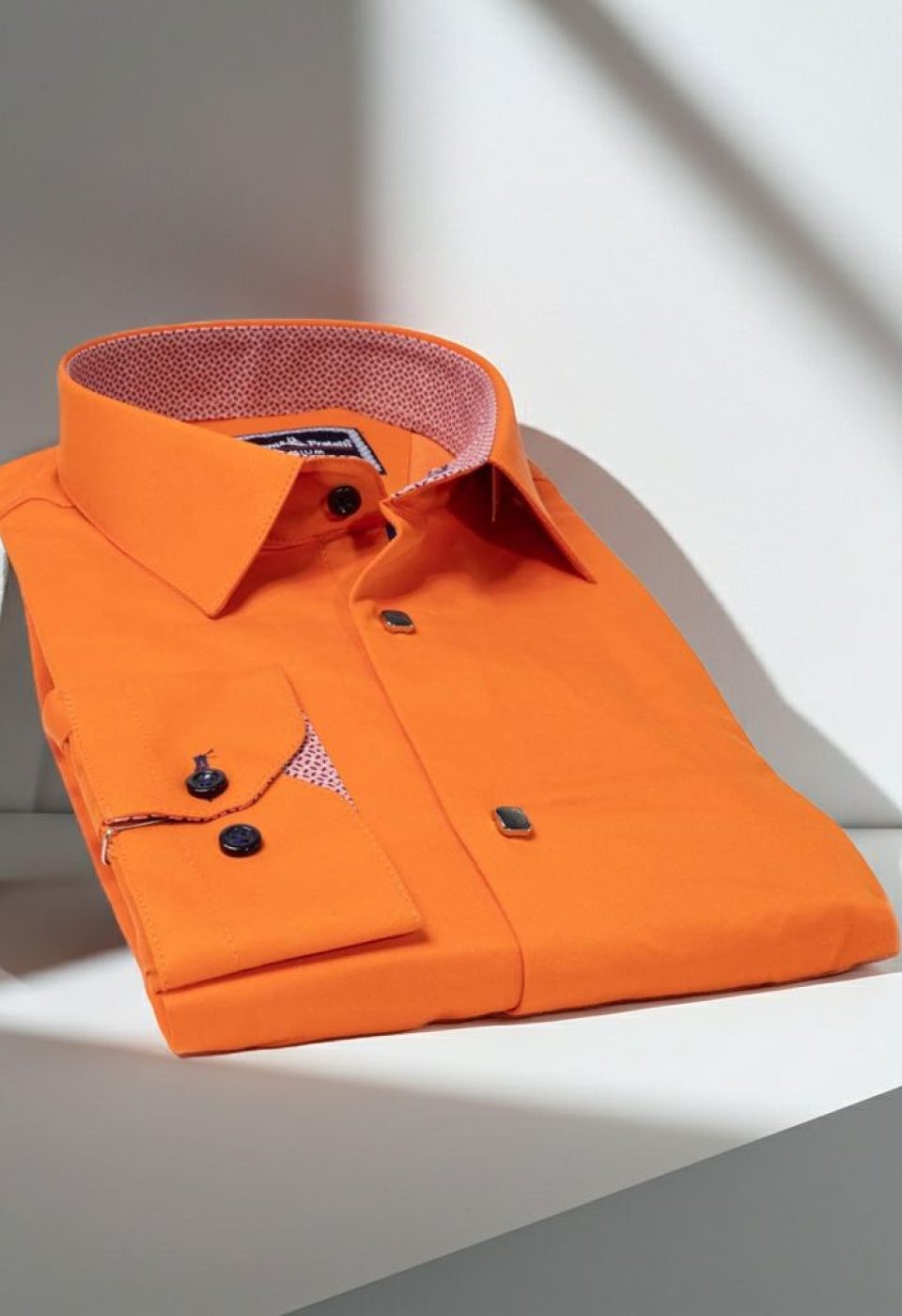 Slim Fit Uzun Kol Düz Renk Saten Erkek Gömlek 3GMK317037018