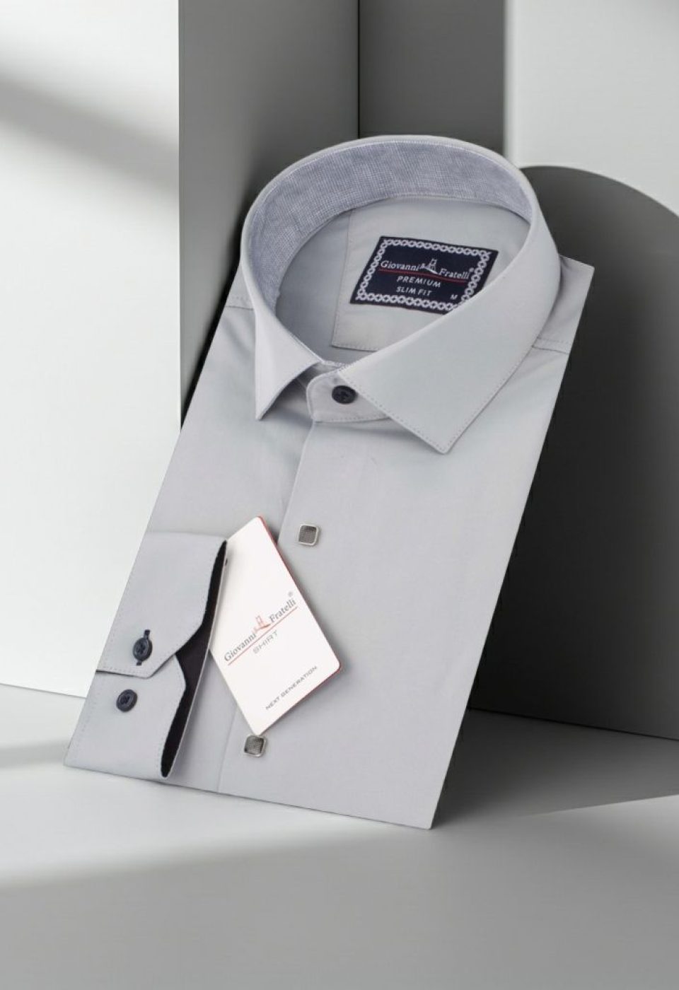 Slim Fit Uzun Kol Düz Renk Saten Erkek Gömlek 3GMK317037A03