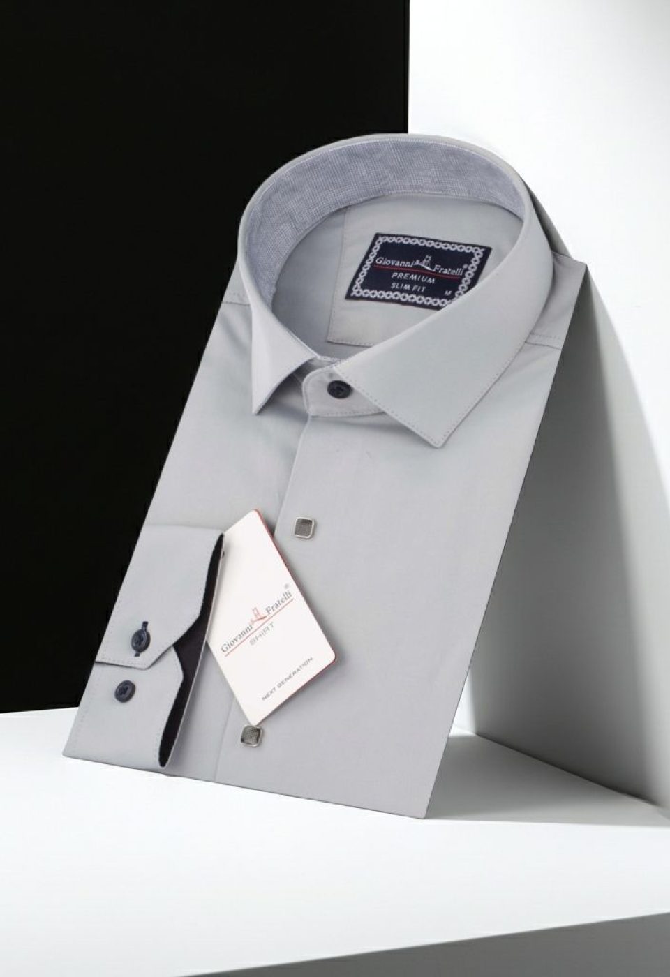 Slim Fit Uzun Kol Düz Renk Saten Erkek Gömlek 3GMK317037A03
