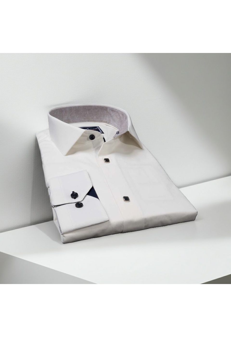 Slim Fit Uzun Kol Düz Renk Saten Erkek Gömlek 3GMK317037A04 - Giovanni Fratelli