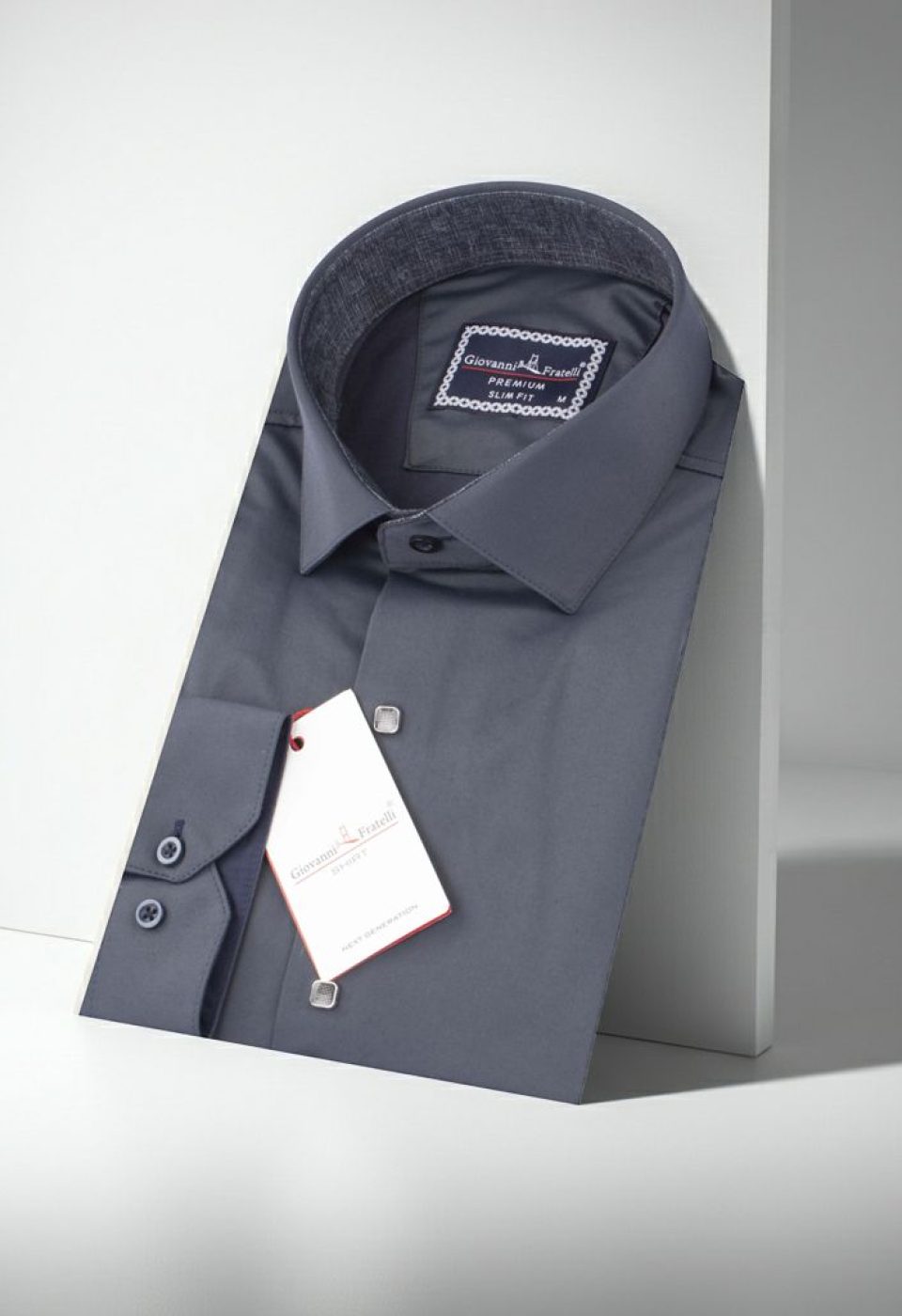 Slim Fit Uzun Kol Düz Renk Saten Erkek Gömlek 3GMK317037A06