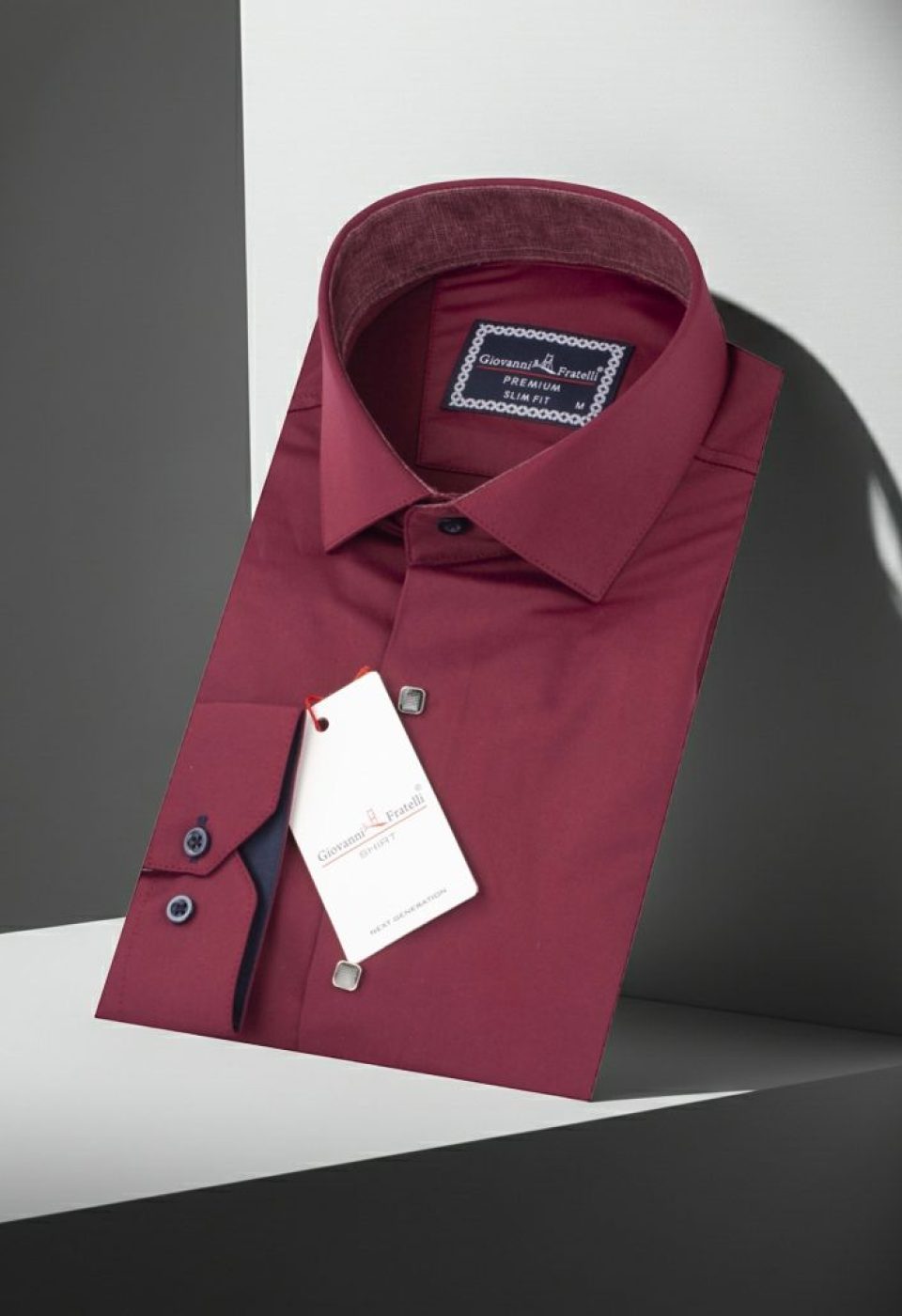 Slim Fit Uzun Kol Düz Renk Saten Erkek Gömlek 3GMK317037A09