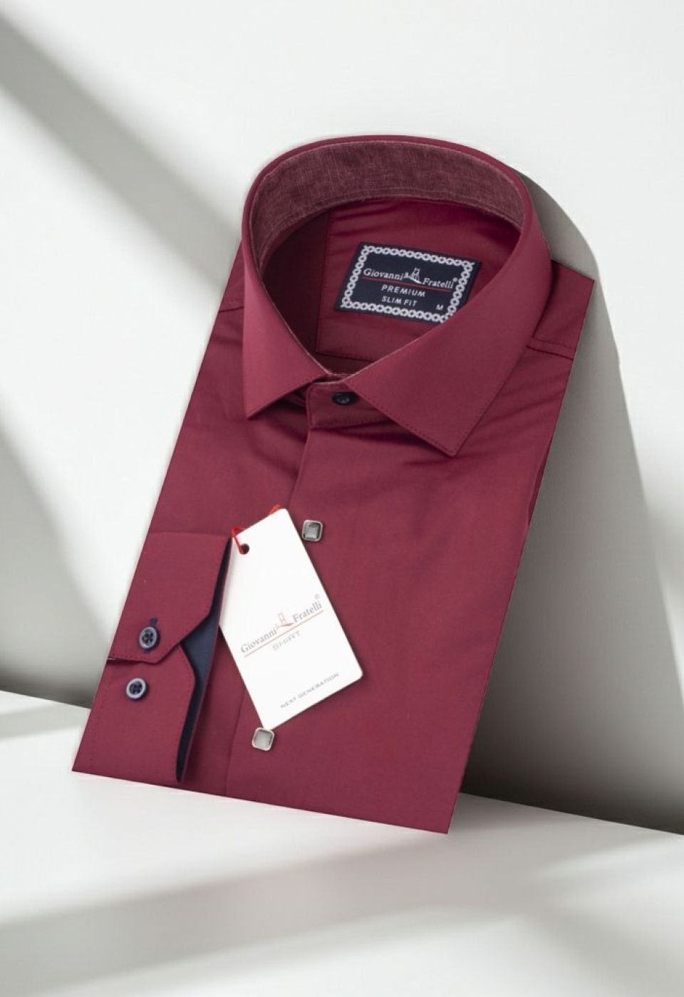 Slim Fit Uzun Kol Düz Renk Saten Erkek Gömlek 3GMK317037A09
