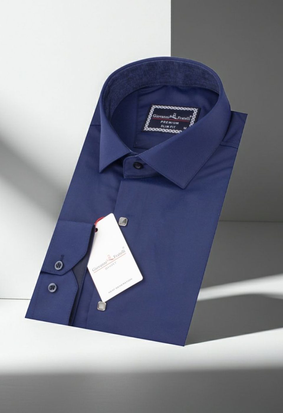 Slim Fit Uzun Kol Düz Renk Saten Erkek Gömlek 3GMK317037A12