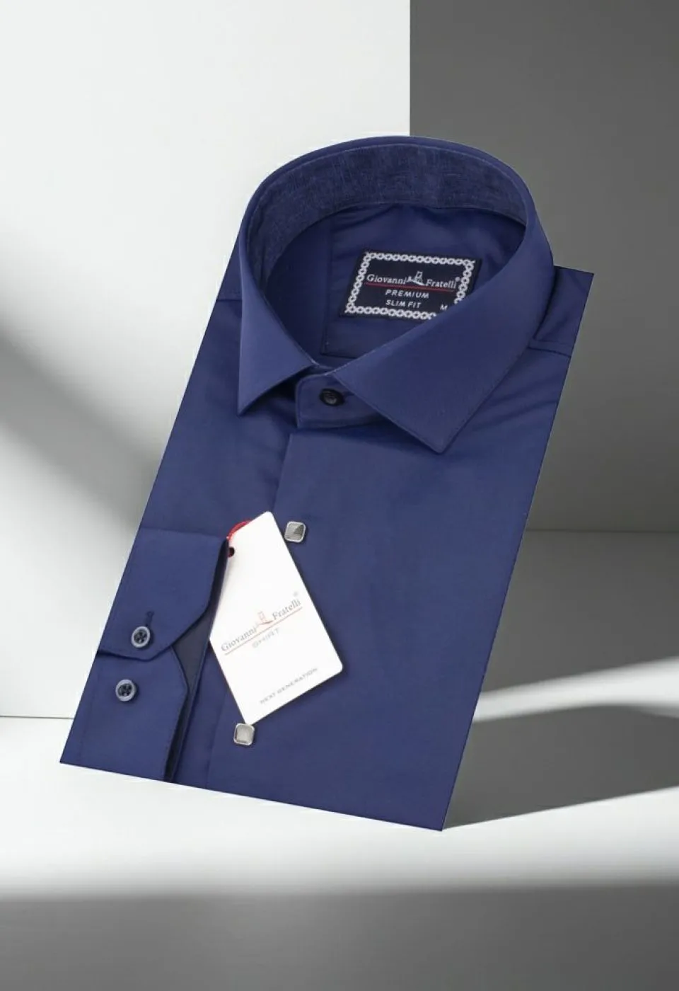 Slim Fit Uzun Kol Düz Renk Saten Erkek Gömlek 3GMK317037A12