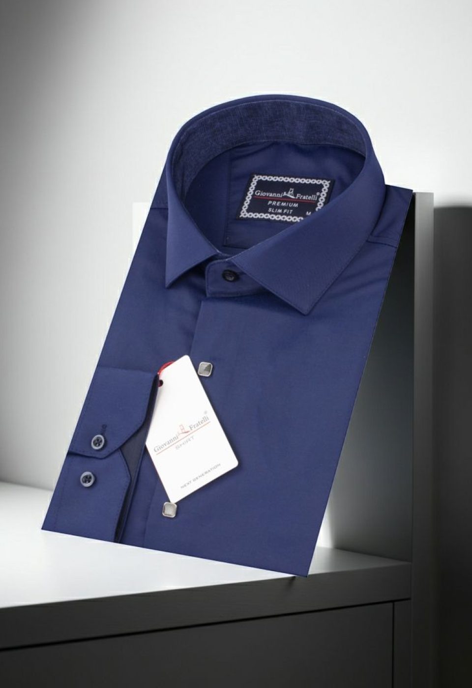 Slim Fit Uzun Kol Düz Renk Saten Erkek Gömlek 3GMK317037A12