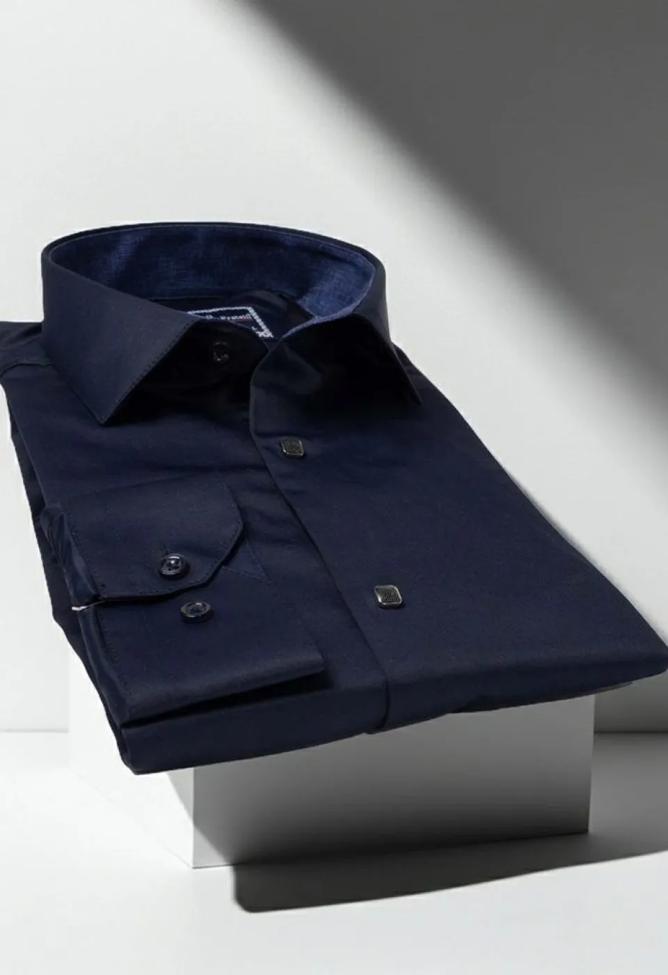Slim Fit Uzun Kol Düz Renk Saten Erkek Gömlek 3GMK317037A15