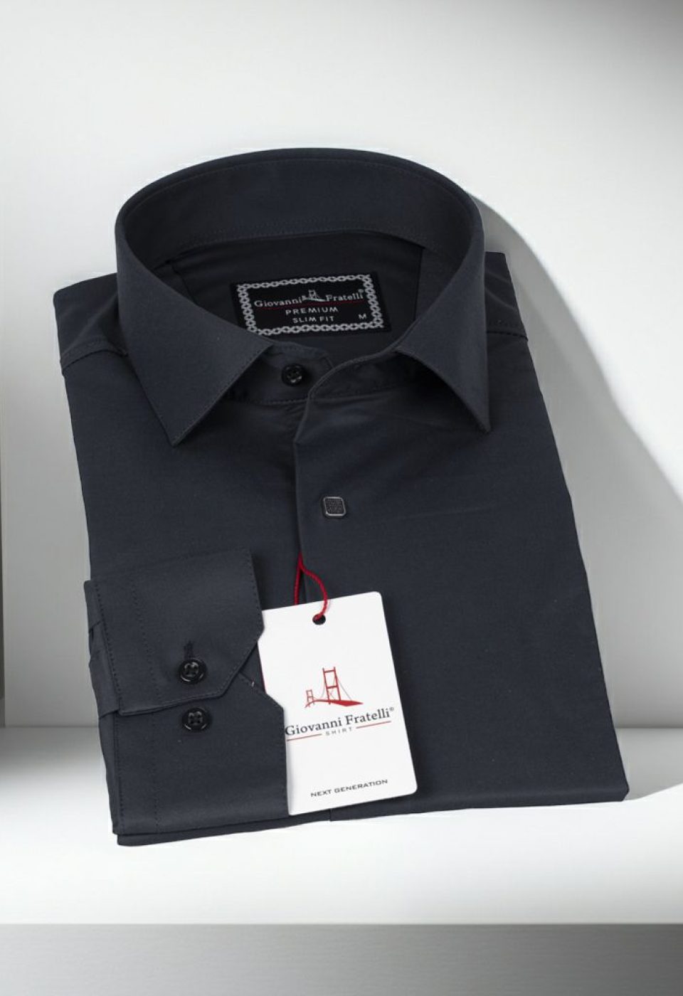 Slim Fit Uzun Kol Düz Renk Saten Erkek Gömlek 3GMK317037A19