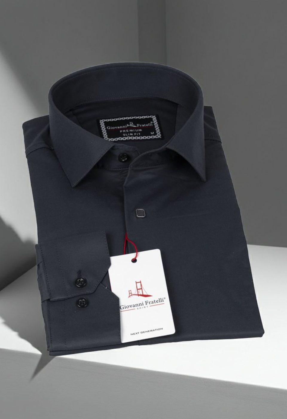 Slim Fit Uzun Kol Düz Renk Saten Erkek Gömlek 3GMK317037A19