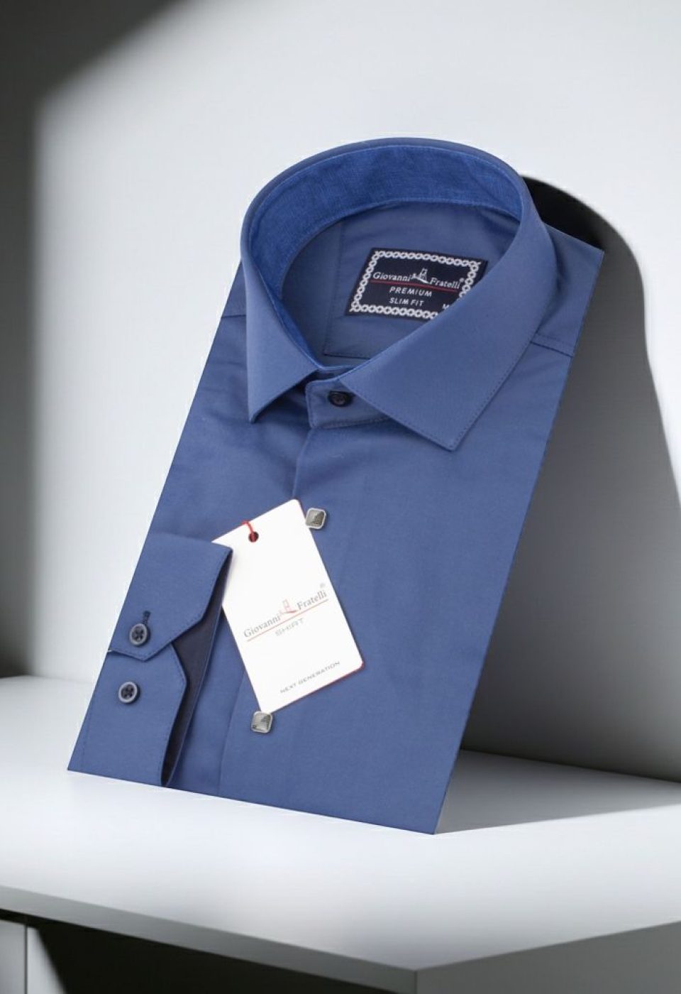 Slim Fit Uzun Kol Düz Renk Saten Erkek Gömlek 3GMK317037A30