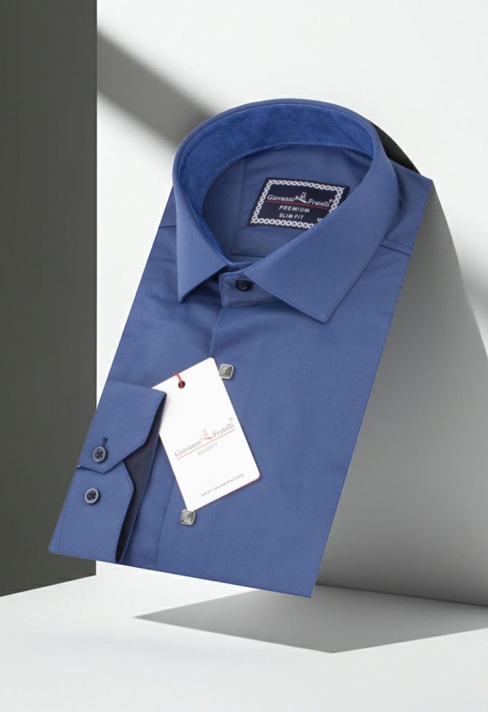 Slim Fit Uzun Kol Düz Renk Saten Erkek Gömlek 3GMK317037A30