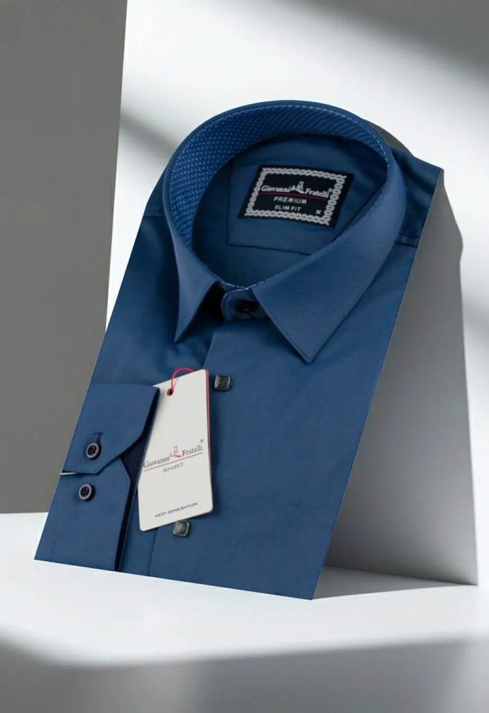 Slim Fit Uzun Kol Düz Renk Saten Erkek Gömlek 3GMK317037A34