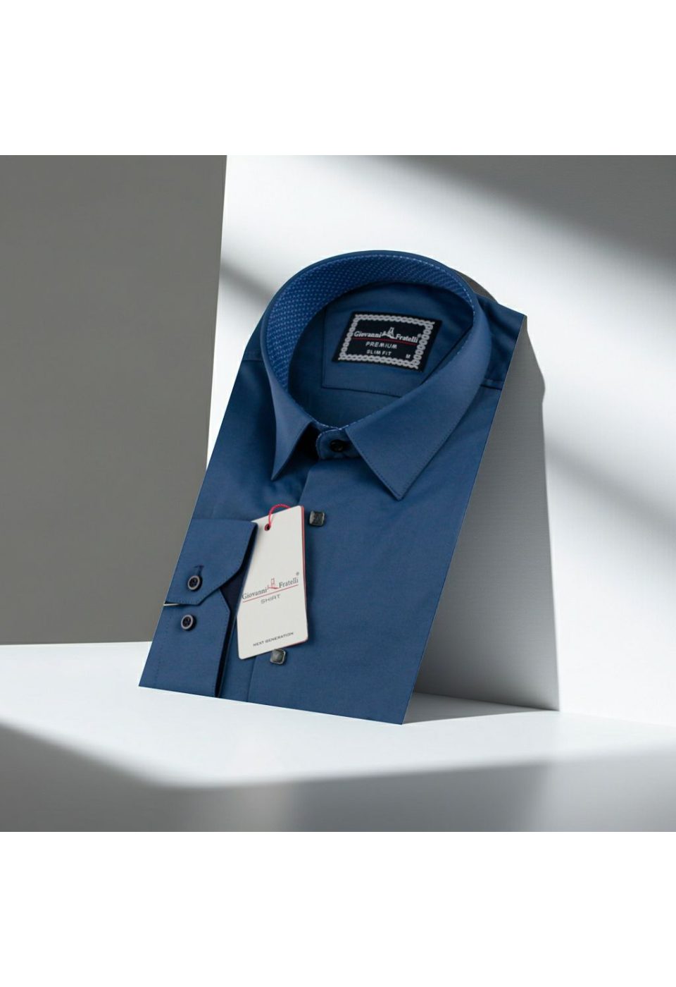 7037 CR SATIN A34 Slim Fit Uzun Kol Düz Renk Saten Erkek Gömlek 3GMK317037A34 - Giovanni Fratelli