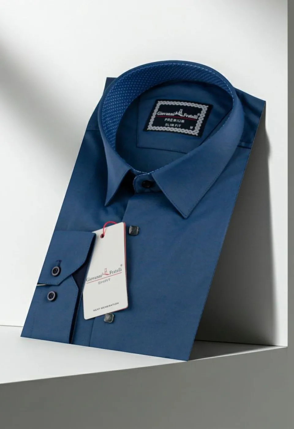 Slim Fit Uzun Kol Düz Renk Saten Erkek Gömlek 3GMK317037A34