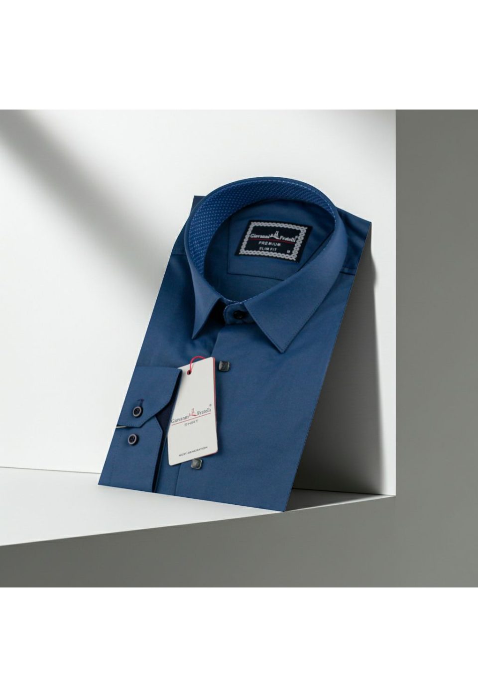 7037 CR SATIN A34 Slim Fit Uzun Kol Düz Renk Saten Erkek Gömlek 3GMK317037A34 - Giovanni Fratelli
